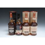 4 BOTTLES OF GLENTURRET HIGHLAND SINGLE MALT WHISKY CONSISTING OF 1 BOTTLE OF TRIPLE WOOD, 1