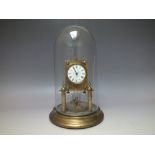 A GERSON WINTERMANTEL & CIE BRASS TORSION CLOCK FOR RESTORATION, stamped G.W. & Cie, 604 R on the