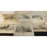 A FOLDER OF SAMUEL AND NATHANIEL BUCK ENGRAVINGS AND ETCHINGS (fluent 1721-1759), studies of