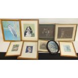 JOAN FIELDEN (XX). British school, nine various animal and bird studies, all signed mainly lower