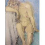 HENRI PINGUENET (b.1889). French school study of a seated female nude, signed lower left, oil on