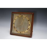 A FRAMED EASEL BACKED FRENCH STRUT CLOCK, W 23 cm