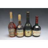 4 BOTTLES OF BRANDY CONSISTING OF 1 BOTTLE OF MARTELL VS, 1 bottle of Richot Napoleon VSOP, 1 bottle