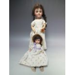 ARMAND MARSEILLE - An Armand Marseille bisque head doll, marked to neck 'Armand Marseille Germany