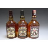 3 BOTTLES OF CHIVAS REGAL 12 YEARS OLD, to include a 43% vol example