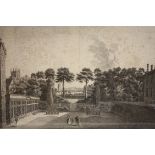 R. GREEN. 'A prospect towards the East from the Lodgings of the Reverand Doctor Barton. Canon of