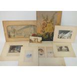 A FOLDER OF LATE 19TH / EARLY 20TH CENTURY BAXTER PRINTS, various subjects, smallest 7 x 14 cm,