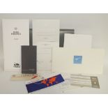 A FOLDER OF VARIOUS CONCORDE MEMORABILIA, to include flight information booklet, flight certificate,