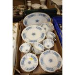 A TRAY OF COALPORT REVELRY CHINA