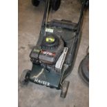 A PETROL HAYTER LAWN MOWER