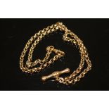 A HALLMARKED 9 CARAT GOLD CHAIN