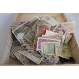 A COLLECTION OF WORLD BANK NOTES (approx. 250) to include examples from Italy, France, Turkey,