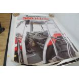 MASSEY FERGUSON 8 ORIGINAL HILINE TRACTOR ADVERTISING POSTERS circa 1988, 84.5 cm x 119 cm