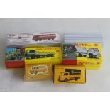 SIX BOXED ATLAS EDITIONS DINKY DIECAST VEHICLES to include 935 Leyland Octopus flat truck with