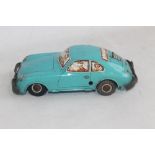 A 1950S JOUSTRA TINPLATE CLOCKWORK PORSCHE 356