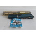 A BOXED WRENN "00" GAUGE CLASS A4 PACIFIC 4-6-2 LOCOMOTIVE 4468 "Mallard" and tender blue