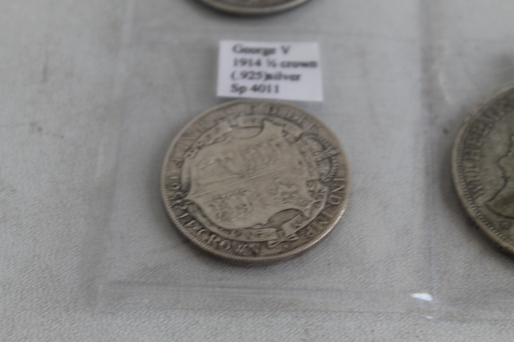 A SMALL COLLECTION OF COINS TO INCLUDE, a George II 1758 shilling, George III 1816 half crown, - Image 5 of 6