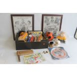 A COLLECTION OF WOLVERHAMPTON WANDERERS FC RELATED ITEMS to include a signed Style football, various
