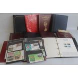 TEN ALBUMS OF VARIOUS WORLDWIDE FIRST DAY COVERS, event covers, coin stamps etc. by Benhams,