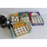 THREE BOXES OF 1960S VINTAGE UNOPENED GOLF BALLS together with a similar part box (one missing)