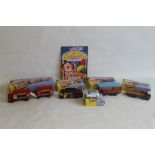 FIVE BOXED CORGI CLASSICS CHIPPERFIELD CIRCUS VEHICLES to include 97889 AEC Cage Truck & Trailer,