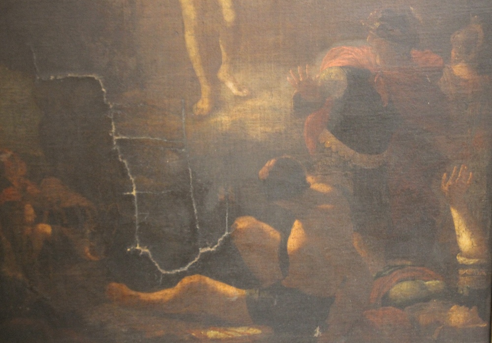 FOLLOWER OF SEBASTIAN BOURDON (1616-1671). Study of Christ 'The Resurrection', unsigned, oil on - Image 3 of 4