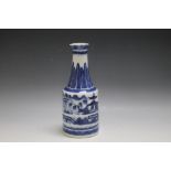 A BLUE AND WHITE PORCELAIN CHINESE POURER, H 22 cmCondiiton Report:hairline crack to main body, chip