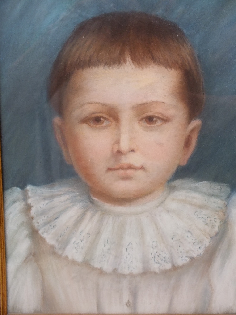 CONTINENTAL SCHOOL (XX). Head and shoulder portrait study of a young child, unsigned, oil on canvas,