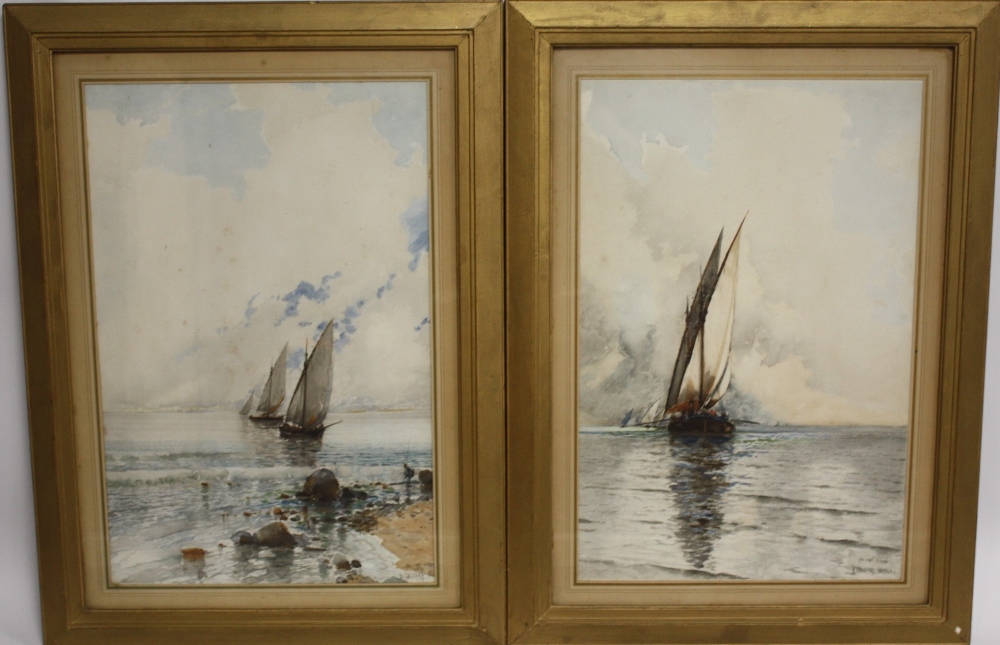 BALDOMERO GALOFREY GIMENEZ (1849-1902). Spanish school, pair of Neapolitan coastal scenes with