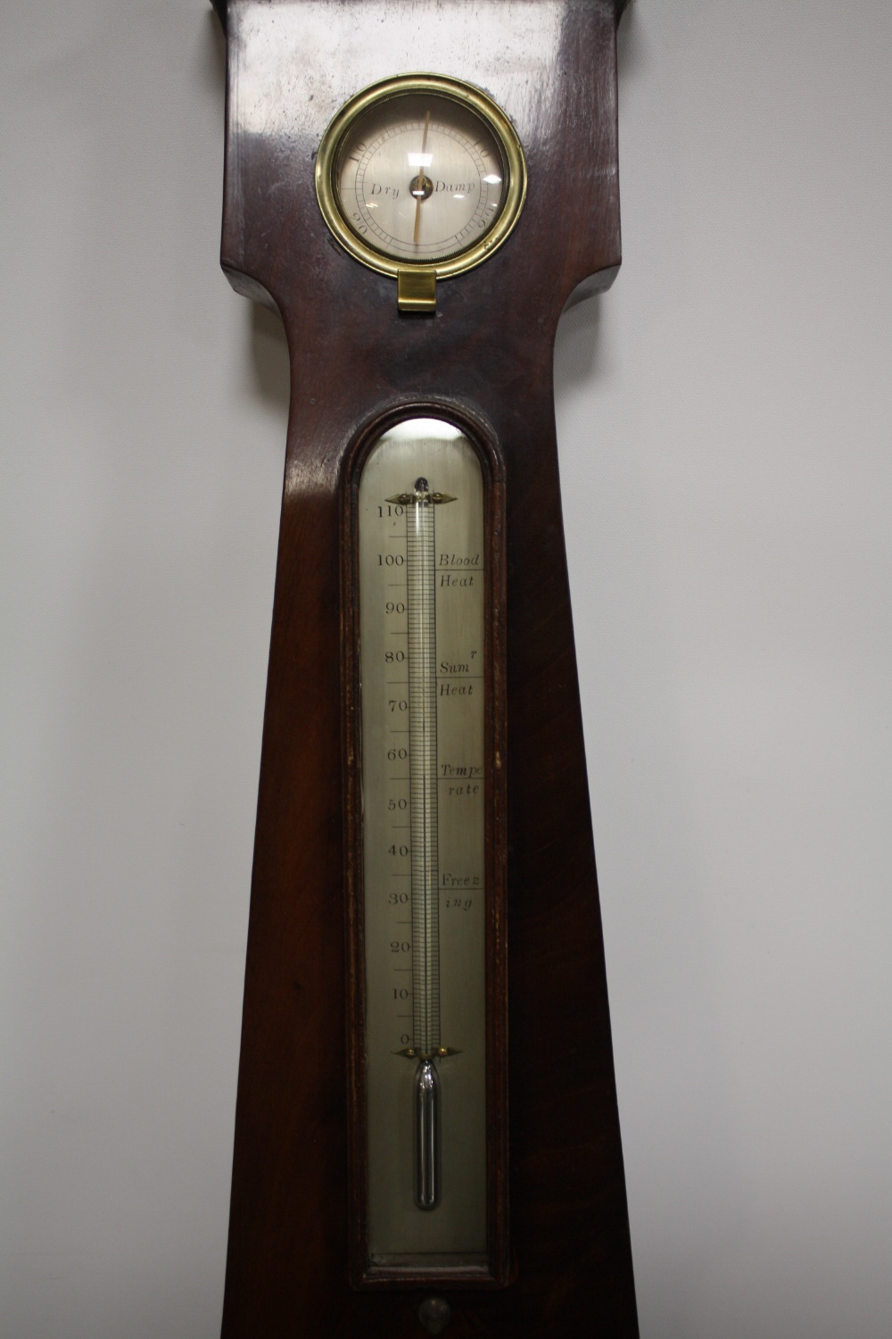 A 19TH CENTURY MAHOGANY CASED ANEROID BAROMETER, makers marks for Stephenson of Warminster, H 110 - Image 5 of 6