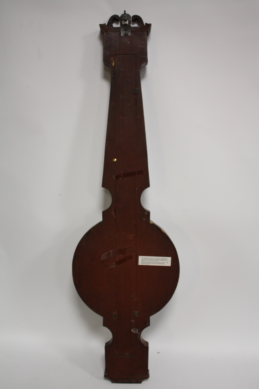 A 19TH CENTURY MAHOGANY CASED ANEROID BAROMETER, makers marks for Stephenson of Warminster, H 110 - Image 6 of 6
