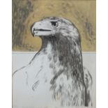 BRYAN ORGAN (b.1935). Study of an eagle, signed in pencil lower left, limited edition lithograph