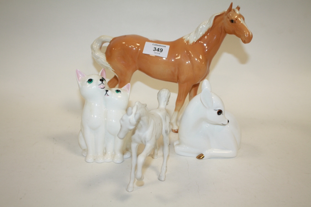 TWO BOXED JOHN BESWICK LITTLE LIKEABLES FIGURES TOGETHER WITH TWO BESWICK HORSE FIGURES