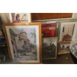 A QUANTITY OF ASSORTED PICTURES AND PRINTS