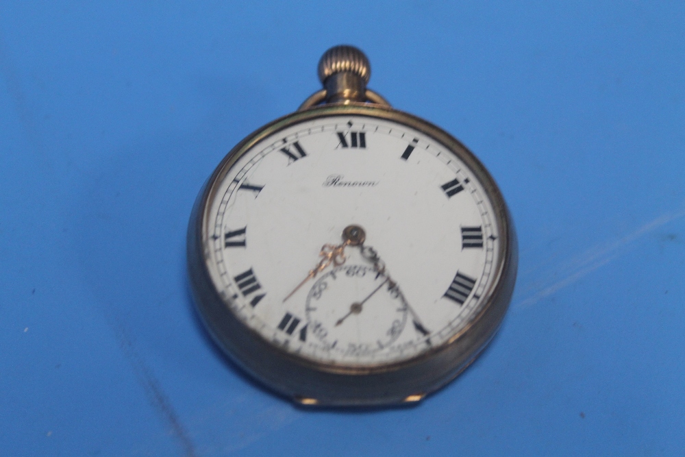 A 9 CT GOLD RENOWN POCKET WATCH