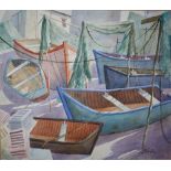 JOE EVERSOHN - SOUTH AFRICAN (XXI). 'Cape Town Harbour', signed lower right, watercolour, framed,