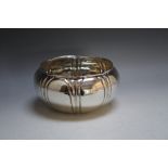 A 925 STERLING SILVER FLUTED BOWL, approx weight 230g, H 7.5 cm