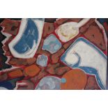 J. BROOKS (XX). Abstract composition, inscribed verso '???? New York', signed lower right, oil on