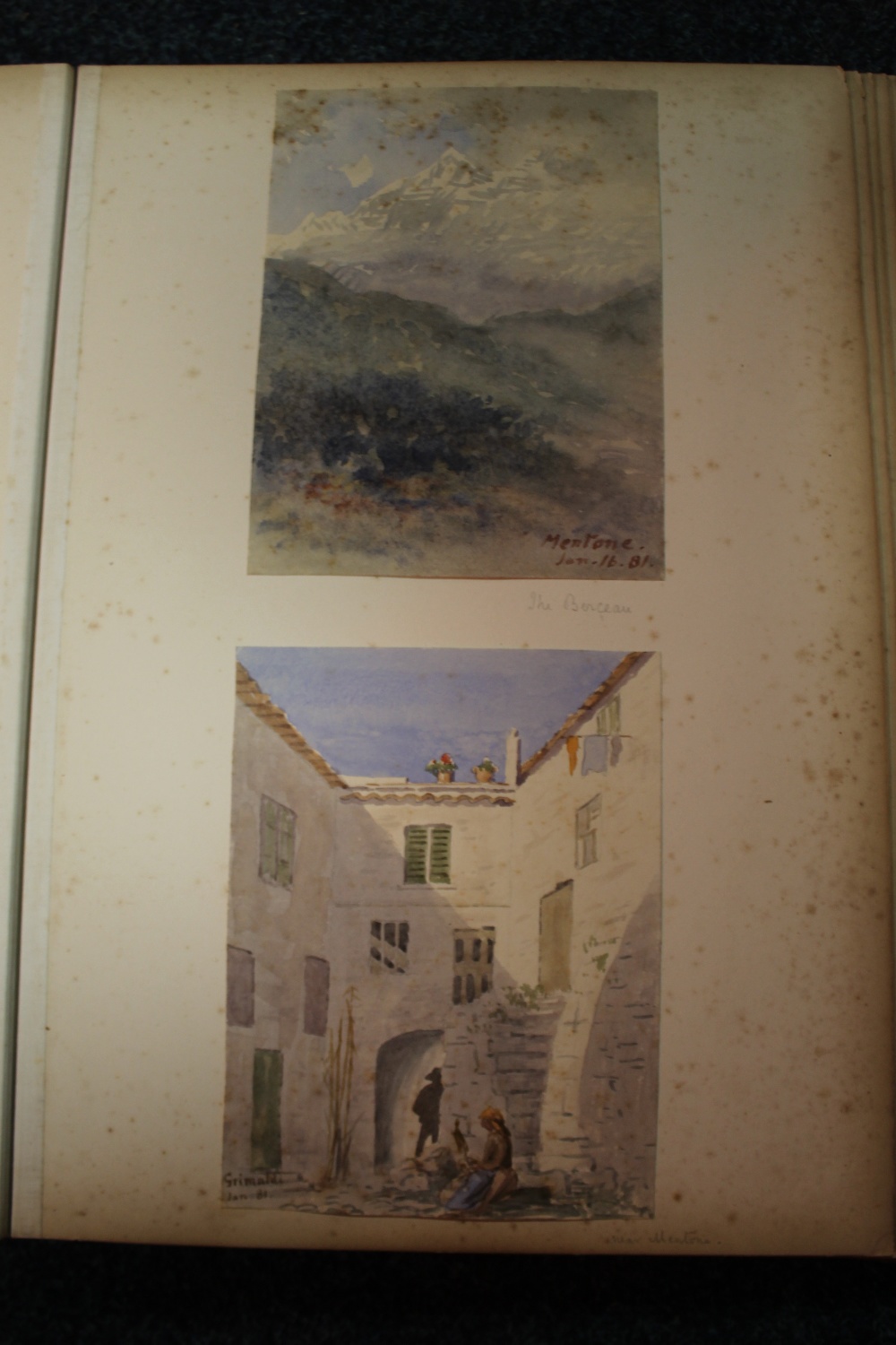 CHARLES J. SHORE (XIX). British school, an album of mainly watercolour sketches of Italy, Scotland - Image 9 of 10