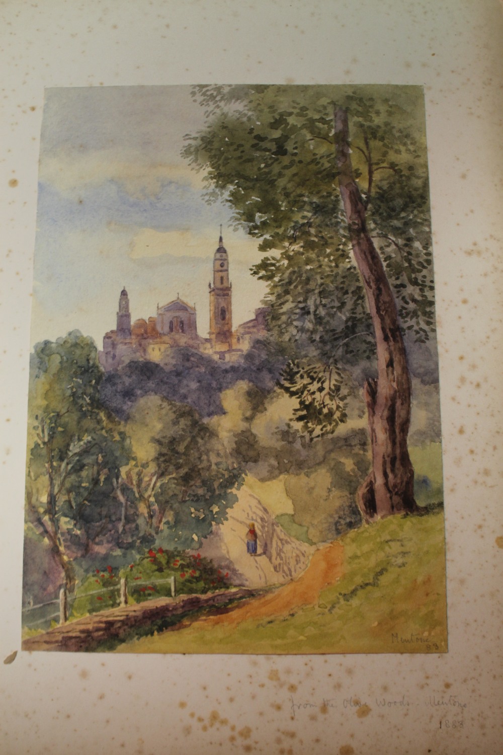 CHARLES J. SHORE (XIX). British school, an album of mainly watercolour sketches of Italy, Scotland - Image 6 of 10