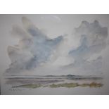 YVES LE GIGAN (XX). French coastal landscape, signed lower right, watercolour, framed and glazed, 30