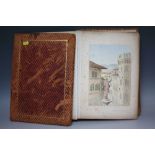 CHARLES J. SHORE (XIX). British school, an album of mainly watercolour sketches of Italy, Scotland