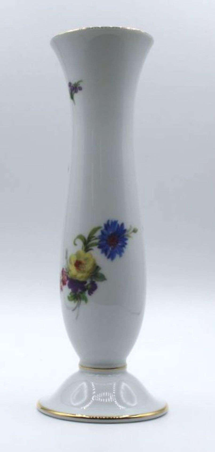 Vase, Fürstenberg, florales Dekor, H-21cm.