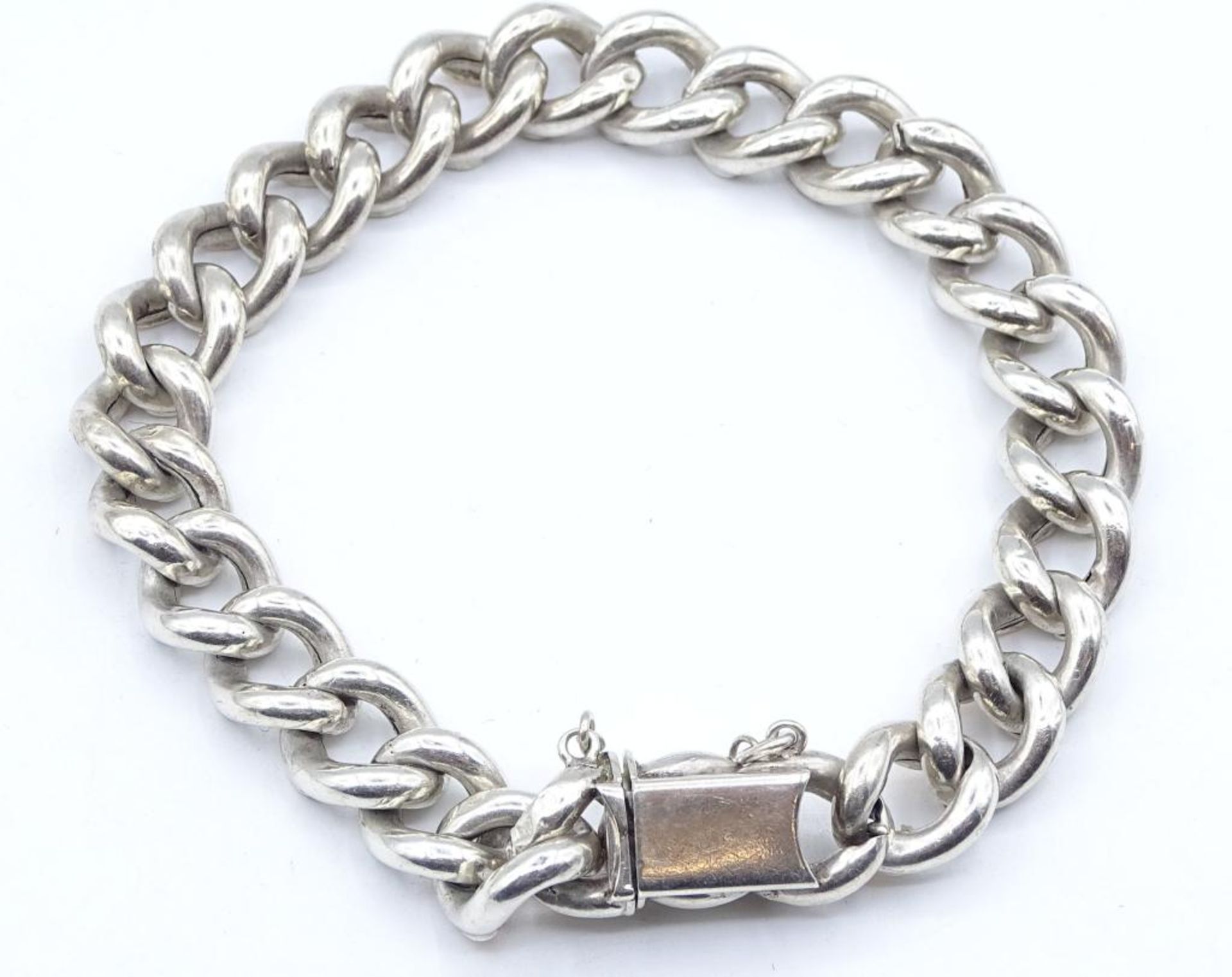 800er Silber Armband, tw.vergoldet,ca.L- 20cm, b-10mm, 19,9gr. - Bild 4 aus 4