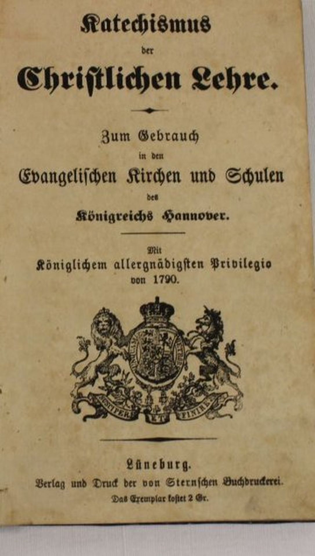 2x Gesangsbücher "Bremen u. Verden" (1x 1803 und 1853), sowie 1x Katechismus der christlichen - Bild 4 aus 4