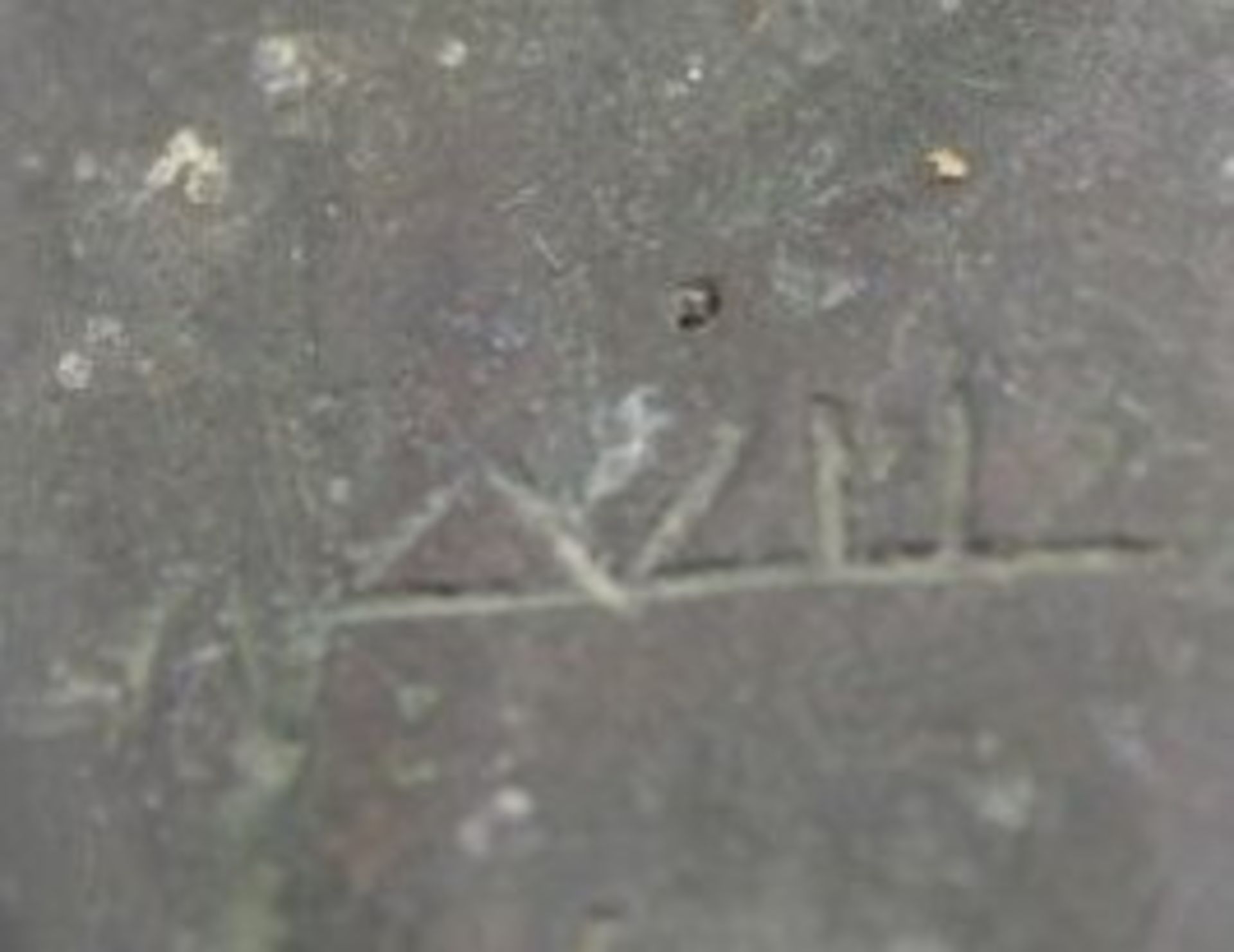 Bronze, Reh, auf Plinthe Monogrammiert, 1x an Ohr beschädigt, H-14cm B-10cm. - Bild 2 aus 3