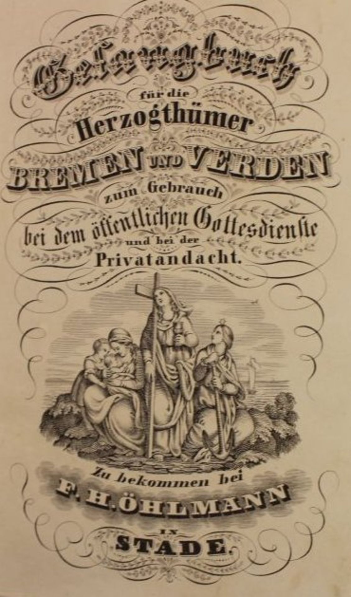 2x Gesangsbücher "Bremen u. Verden" (1x 1803 und 1853), sowie 1x Katechismus der christlichen - Bild 3 aus 4