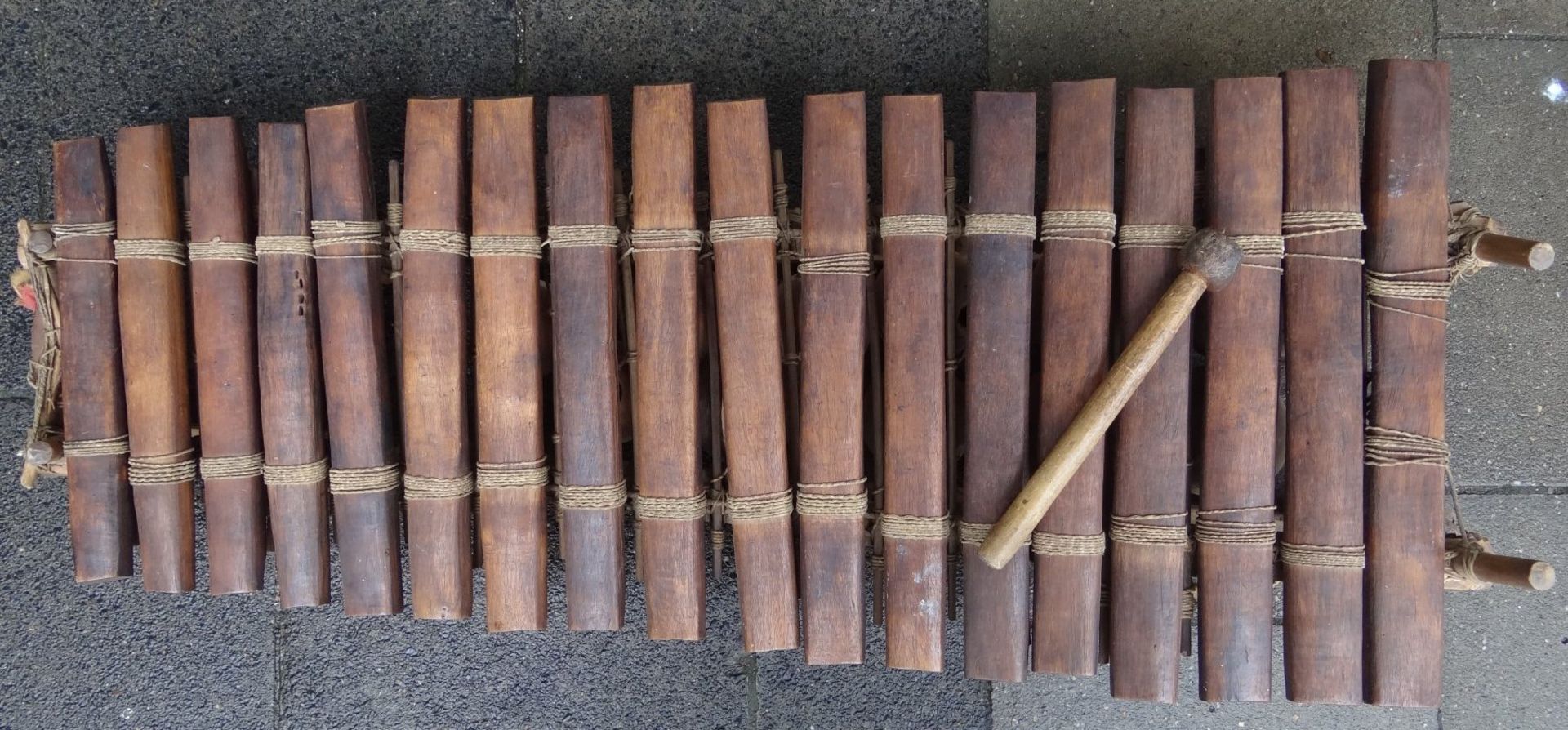 grosses Holz Xylophon, 100x43 cm, - Bild 2 aus 5