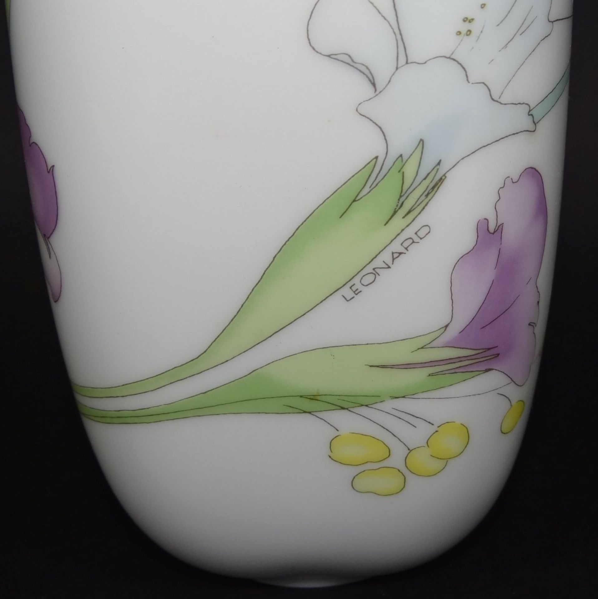 Vase "Hutschenreuther" für Leonard, Dekor Louxor, H-19 c - Bild 3 aus 6