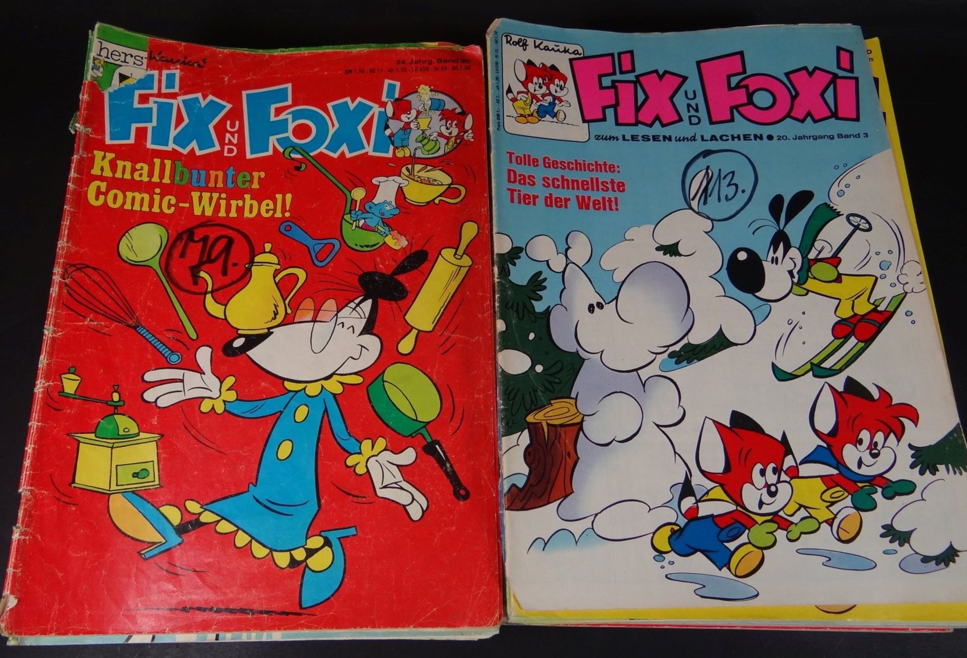 50x Fix&Foxi Hefte, 70/80-er Jahre